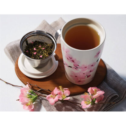 TEA FORTE, Hanami, Cana din ceramica cu infuzor pentru ceai - imagine 3